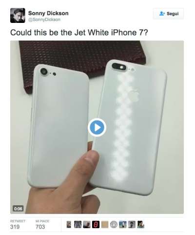 Il tweet di Dickson