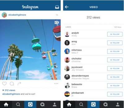 Visualizzazioni video su Instagram