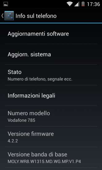 Vodafone Smart 4 mini