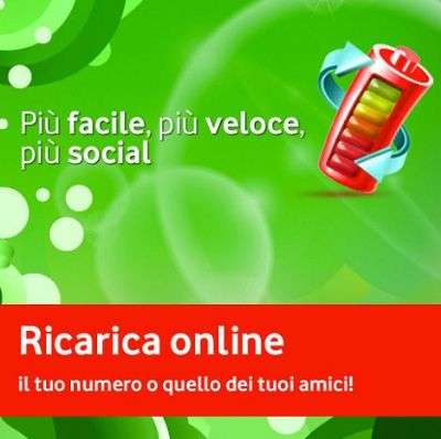 vodafone ricarica facebook