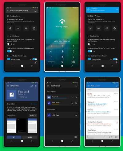 Windows 10 Mobile concept [Fonte www.behance.net]
