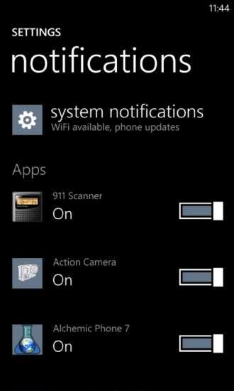 Windows Phone Blue