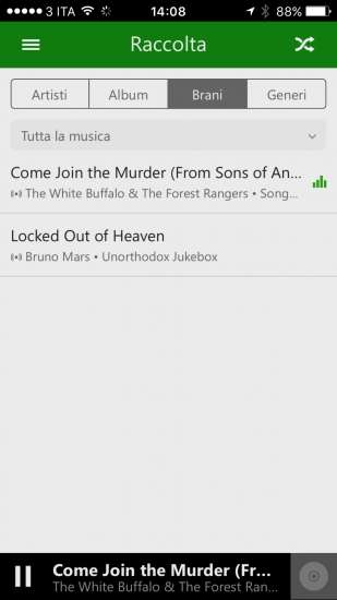 Streaming personale via Xbox Music