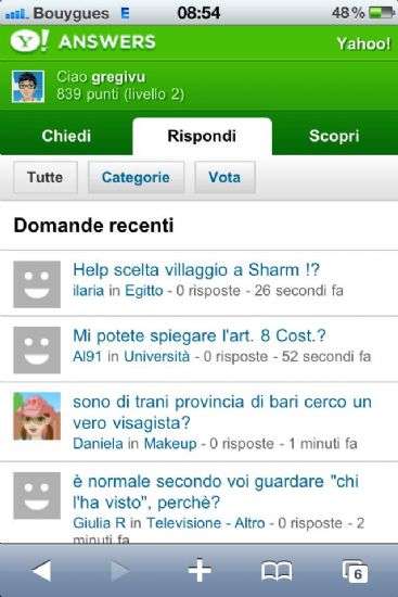 Yahoo! Answers Mobile