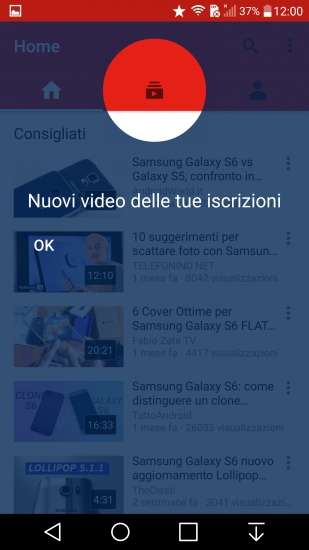 La nuova versione dell'app YouTube