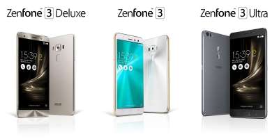 I tre componenti principali della gamma Zenfone 3