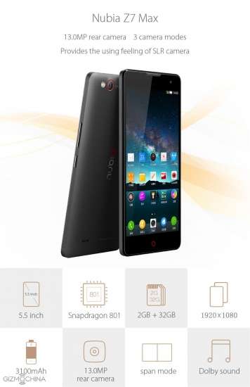 ZTE Nubia Z7 Max